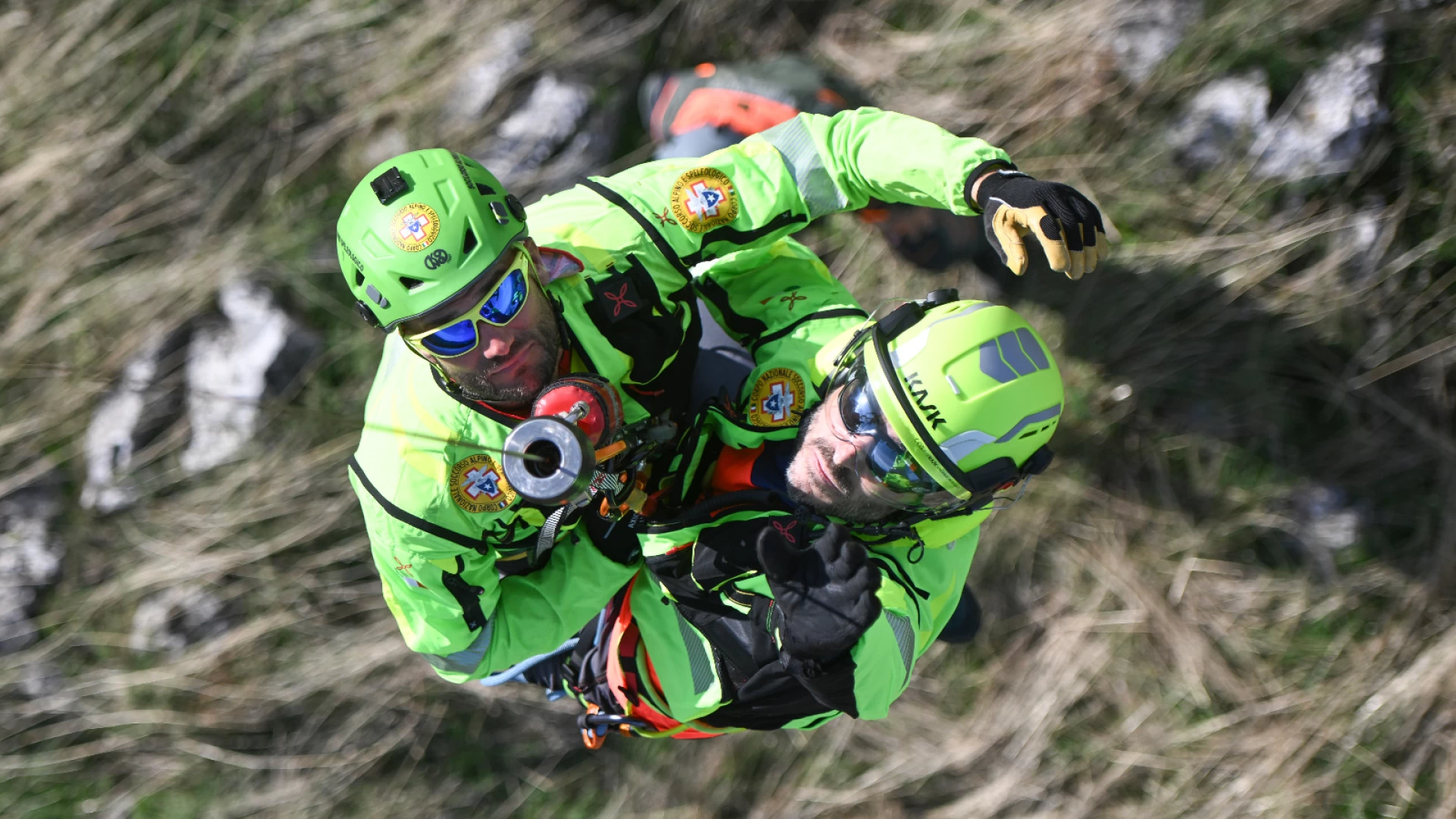 Campochiaro: Esercitazione del Corpo Nazionale Soccorso Alpino e Speleologico il 15° Stormo dell’Aeronautica Militare.